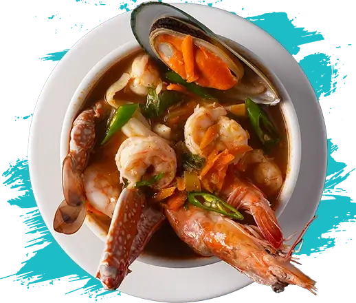 شوربة توم يام بلح بحر جمبري كابوريا