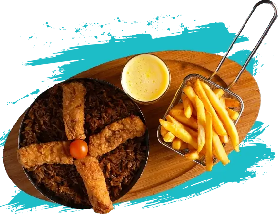 فيش اند شيبس وجبة اطفال