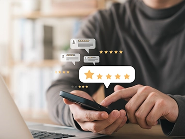 Google reviews background